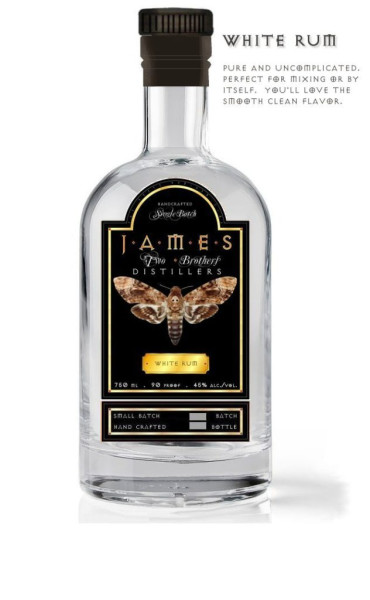 James Distillers White Rum - 0.75L - 45%