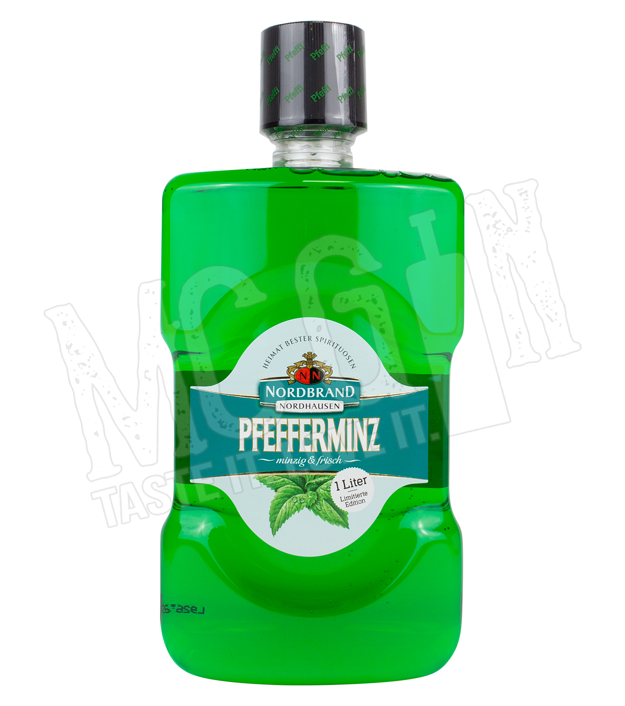 Nordbrand Pfefferminz Mundwasser PET - love 1.0L | it, - Taste Likör 18% Spirituosen | - it! McGin.de