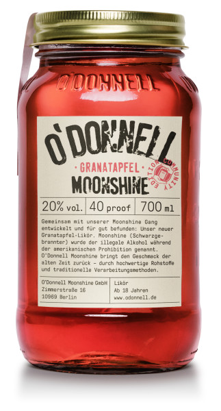 O&#039;Donnell Moonshine Granatapfel- 0.7L - 20%