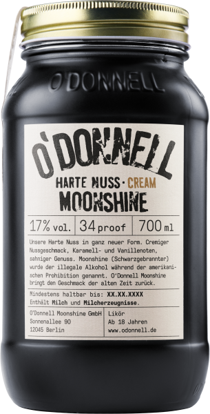 O'Donnell Moonshine Harte Nuss Cream 0.7L - 17%