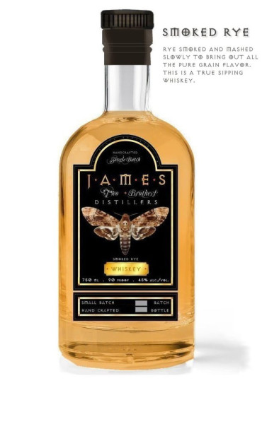 James Distillers Smoked Rye Whiskey - 0.75L - 45%